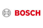 Logo mit dem Schriftzug "BOSCH" in Rot und einem stilisierten "H" in einem Kreis.